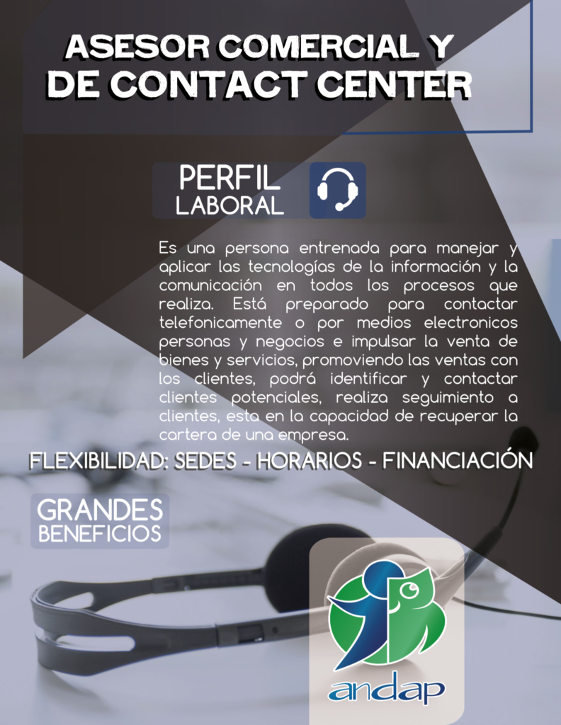 Asesor Comercial y de Contact Center - Pereira ANDAP